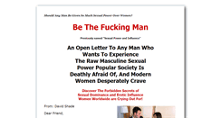 Desktop Screenshot of bethefuckingman.com