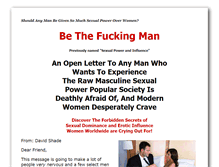 Tablet Screenshot of bethefuckingman.com